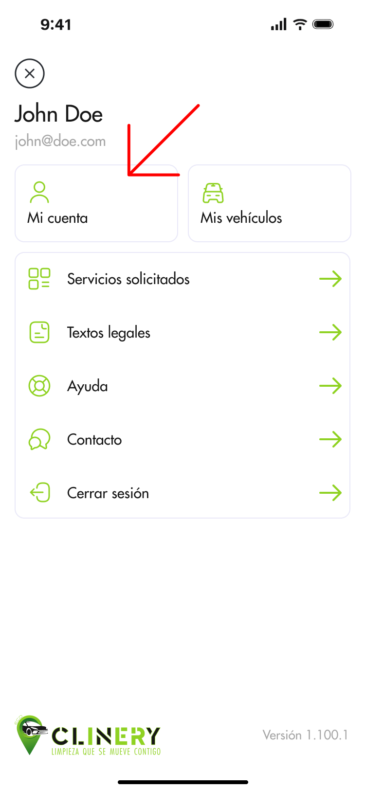 Paso 2 para eliminar mi cuenta